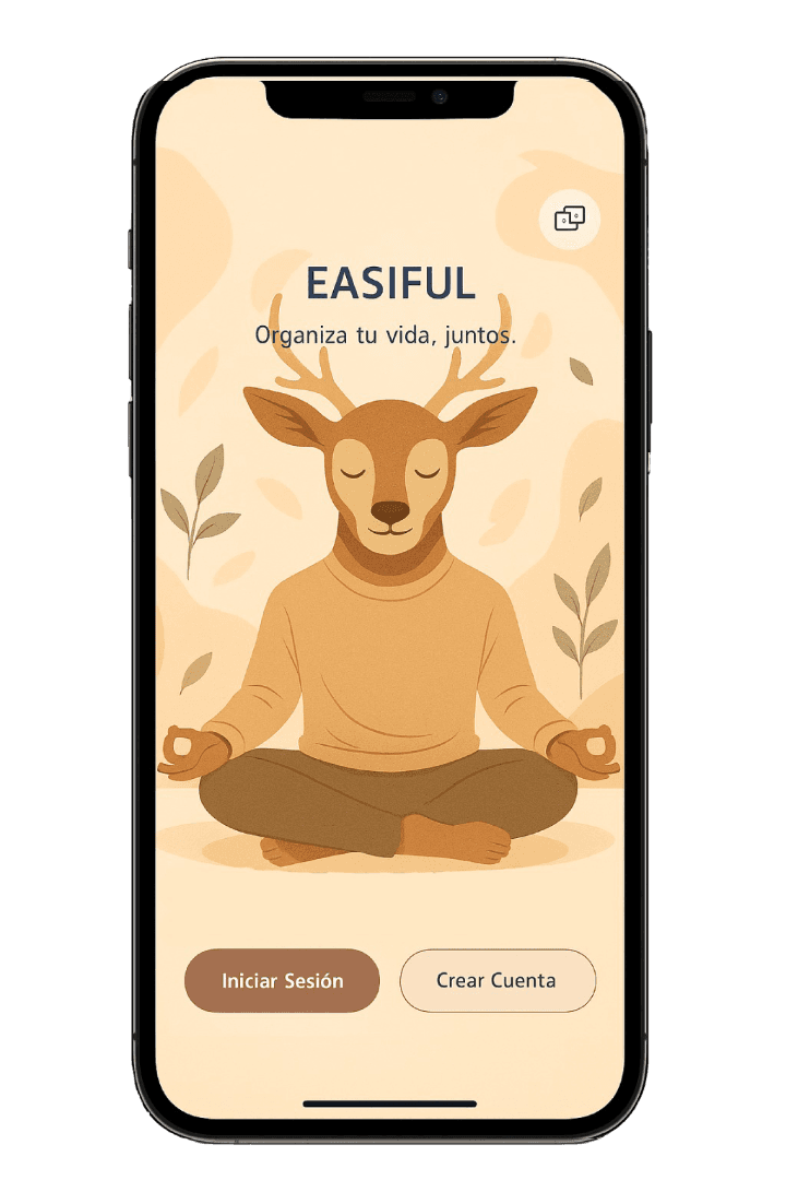 Easiful App - Pantalla de inicio